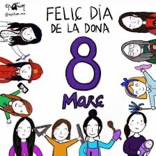 Cartel del dia de la dona 8 de març